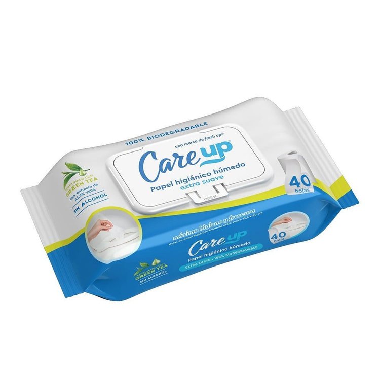 Imagen de Care Up Papel Húmedo  Bio Degradable 45 unidades - Aloe