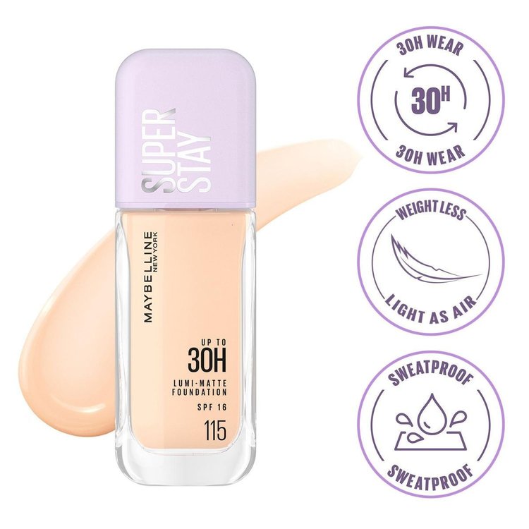 Imagen de Maybelline Base Superstay Lumi Matte Tono 115