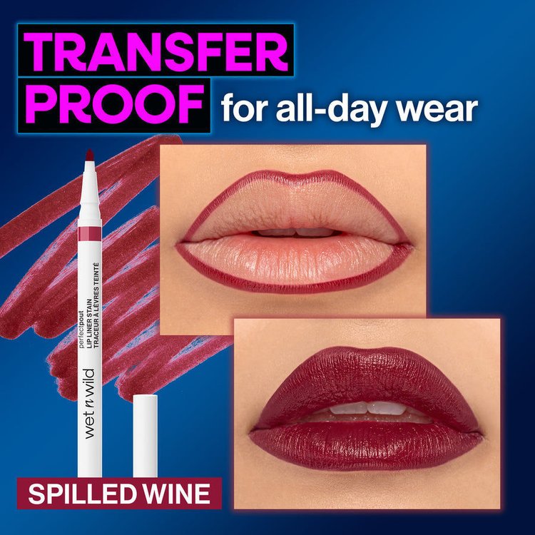 Imagen de Wet N Wild Delineador de Labios Perfect Lip Liner Stain - Spilled Wine  6817
