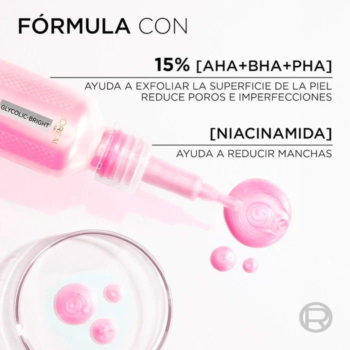 Imagen de Loreal Glycolic Bright Peeling Exfoliante Anti Manchas 25 ml