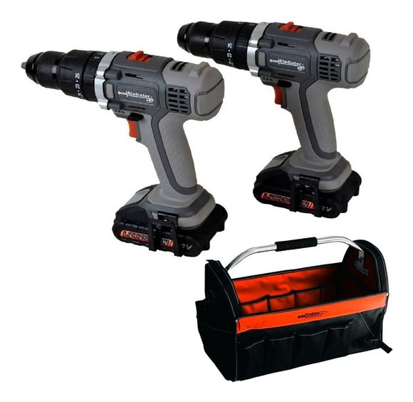 Imagen de Kit 2 Taladros Percutores Gl 2tp813/18k2 18v + Bolso - Ynter