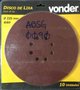 Imagen de Disco Lija 225mm P/lijadora Velcro X10un - Ynter Industrial