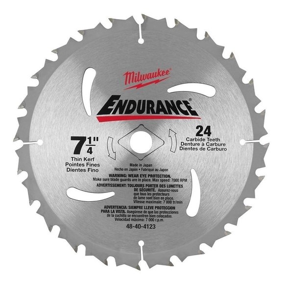 Imagen de Hoja Sierra Circular 7.1/4pLG P/madera 40d Carburo Milwaukee