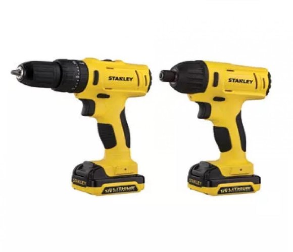 Imagen de Combo Stanley 12V ionli talad. perc. + ator. impac. + bolso - Ynter Industrial