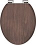 Imagen de Tapa inodoro MDF nogal herrajes cromados-Ynter Industrial