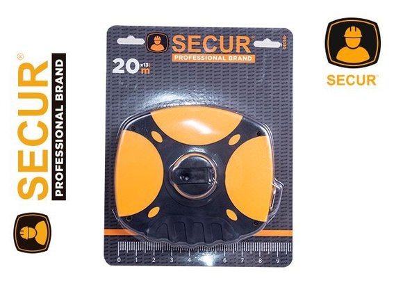 Imagen de Cinta métrica fibra de vidrio 20m x 13mm agrimensor Secur- Ynter Industrial