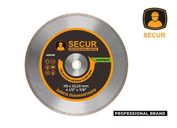 Imagen de Disco diamantado continuo 4.5" Secur - KNOCK OUT Ynter Industrial