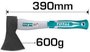 Imagen de Hacha 600gr Total cabo fibra- Ynter Industrial