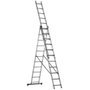 Imagen de Escalera Aluminio Extensible 3 Tramos 10 esc. 6.5mt 30esc  - Ynter