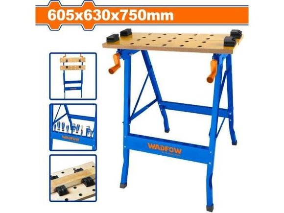 Imagen de Mesa de Trabajo Plegable 60.5X63X75cm 100kg Wadfow - Ynter Industrial