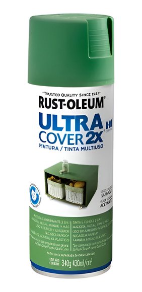 Imagen de Aerosol Ultra Cover Verde Laurel Sat Rust Oleum 340g - Ynter Industrial