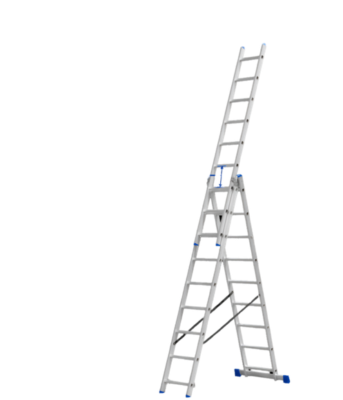 Imagen de Escalera Extensible 3 Secciones X9 Esc Alum Wadfow - Ynter