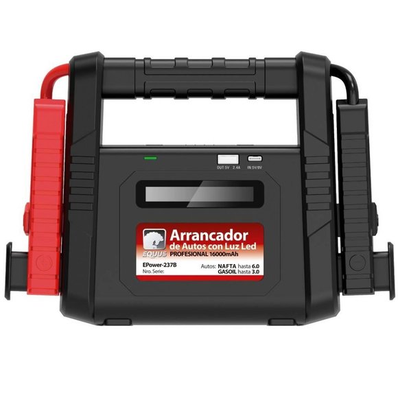 Imagen de Arrancador Multifunción Portátil  16000mAh Equus - Ynter Industrial