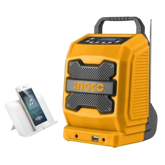 Imagen de Radio Ingco bluetooth AM/FM a bateria 20V - Ynter Industrial