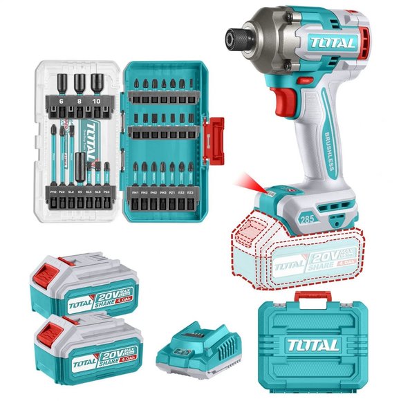 Imagen de Atornillador De Impacto 1/4" Inalámbrico Total - Ynter