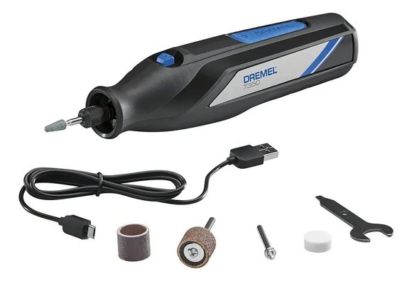 Imagen de MINI TORNO DREMEL INALAMBRICO 4V 7350 C/ 5 ACCS - YNTER