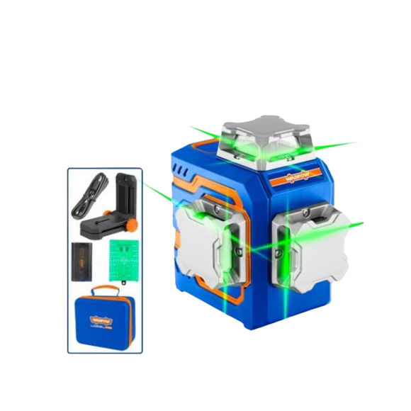 Imagen de Nivel Laser 3D Luz Verde Wadfow - Ynter Industrial