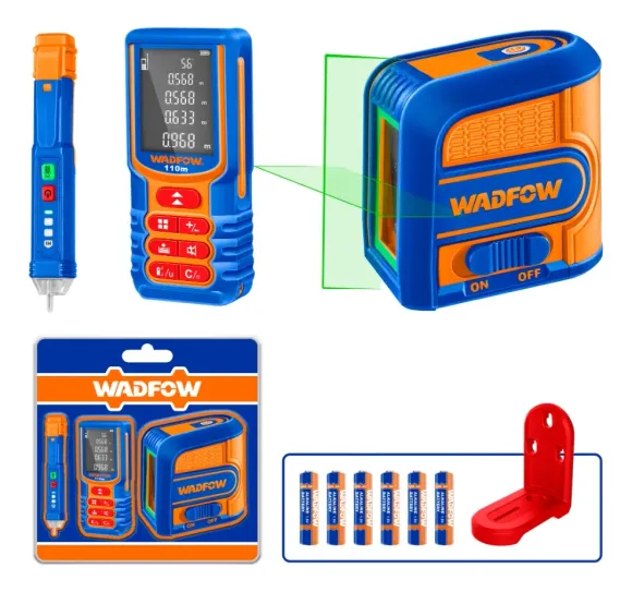 Imagen de Kit Nivel Laser Verde + Medidor 110M + Detector de Tensión Ac Wadfow - Ynter