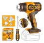 Imagen de Pistola de Calor 20V 550ºC C/Accesorios Ingco S/bat - Ynter