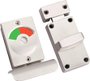 Imagen de Pasador Puerta De Baño Rojo/Verde C/ Manija - Ynter Industrial