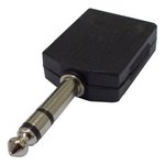 Imagen de Adaptador Doble Jack 1/4 A Plug 1/4 Mono O Stereo