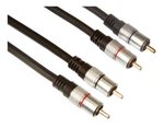 Imagen de Cable 2 Rca A 2 Rca 6 Metros Profesional Conector Metalico